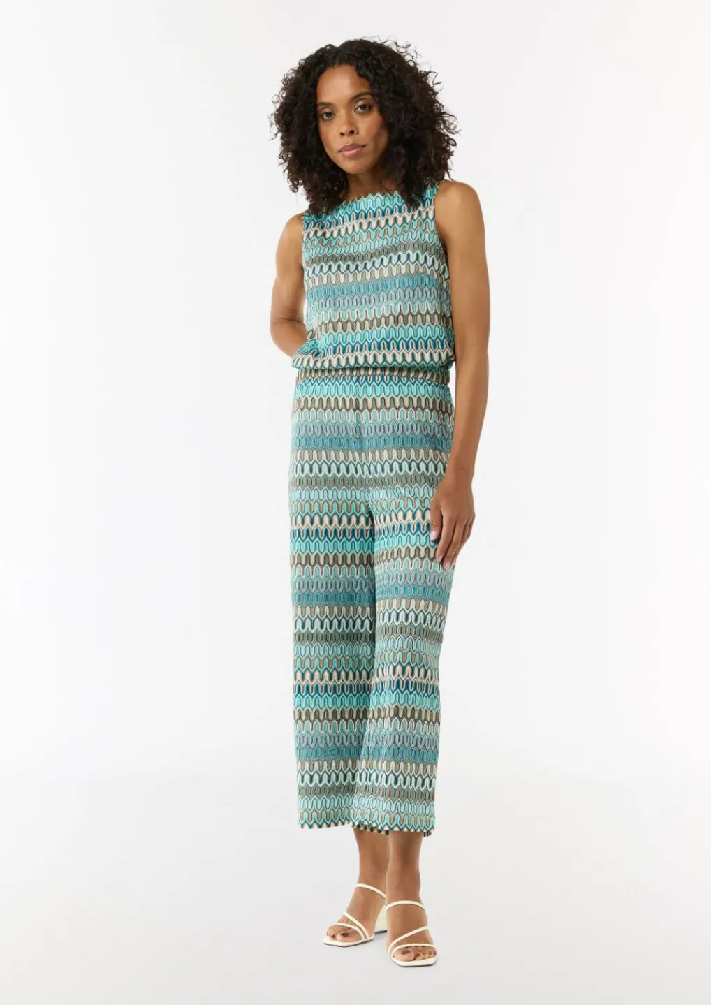 Gestrickte Culotte mit Wide Leg und Elastikbund-Comma Sale