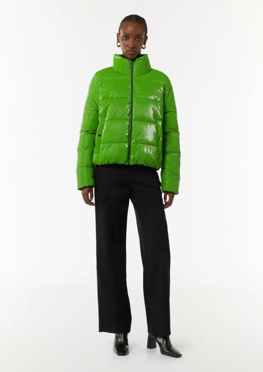 Glänzende Jacke mit Steppung-Comma Best
