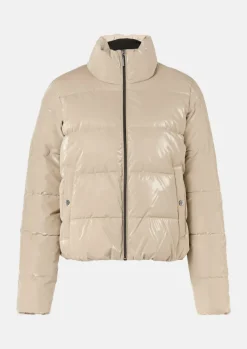 Glänzende Jacke mit Steppung-Comma Hot