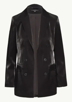 Glänzender Blazer mit Zierknöpfen-Comma New