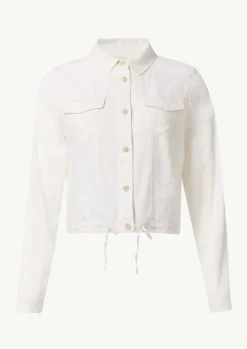 Hemdjacke aus Leinenmix-Comma Discount