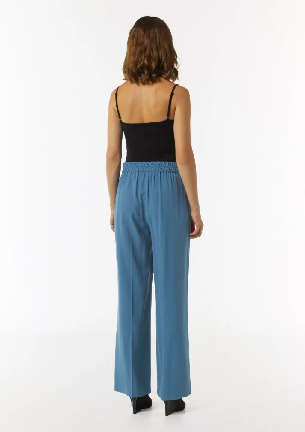 High Waist-Schlupfhose mit Piquestruktur-Comma Outlet