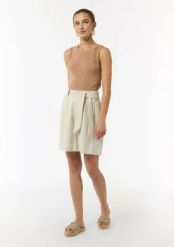 High Waist-Shorts mit Cargotasche-Comma Fashion