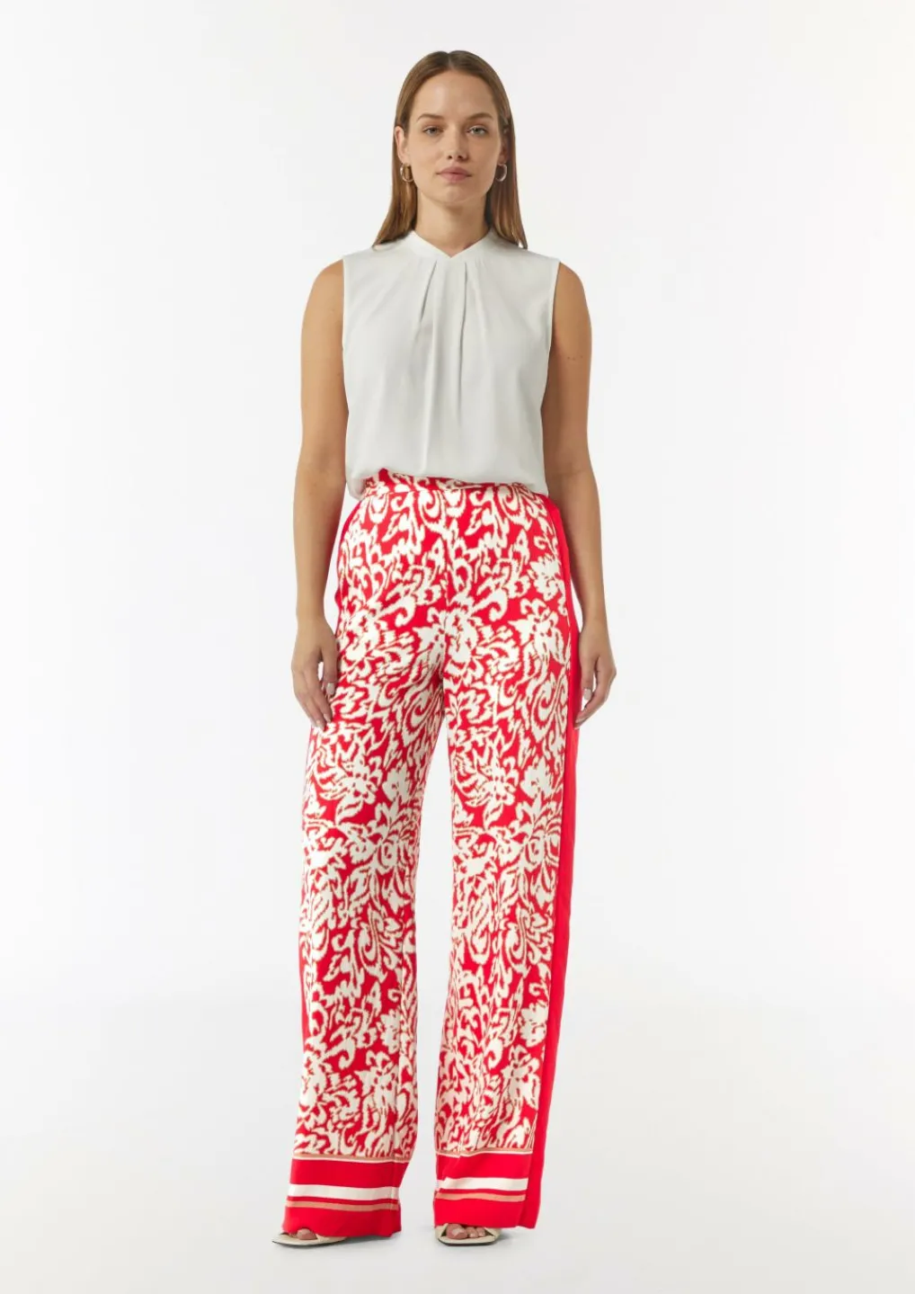 Hose mit All-over-Print-Comma Discount