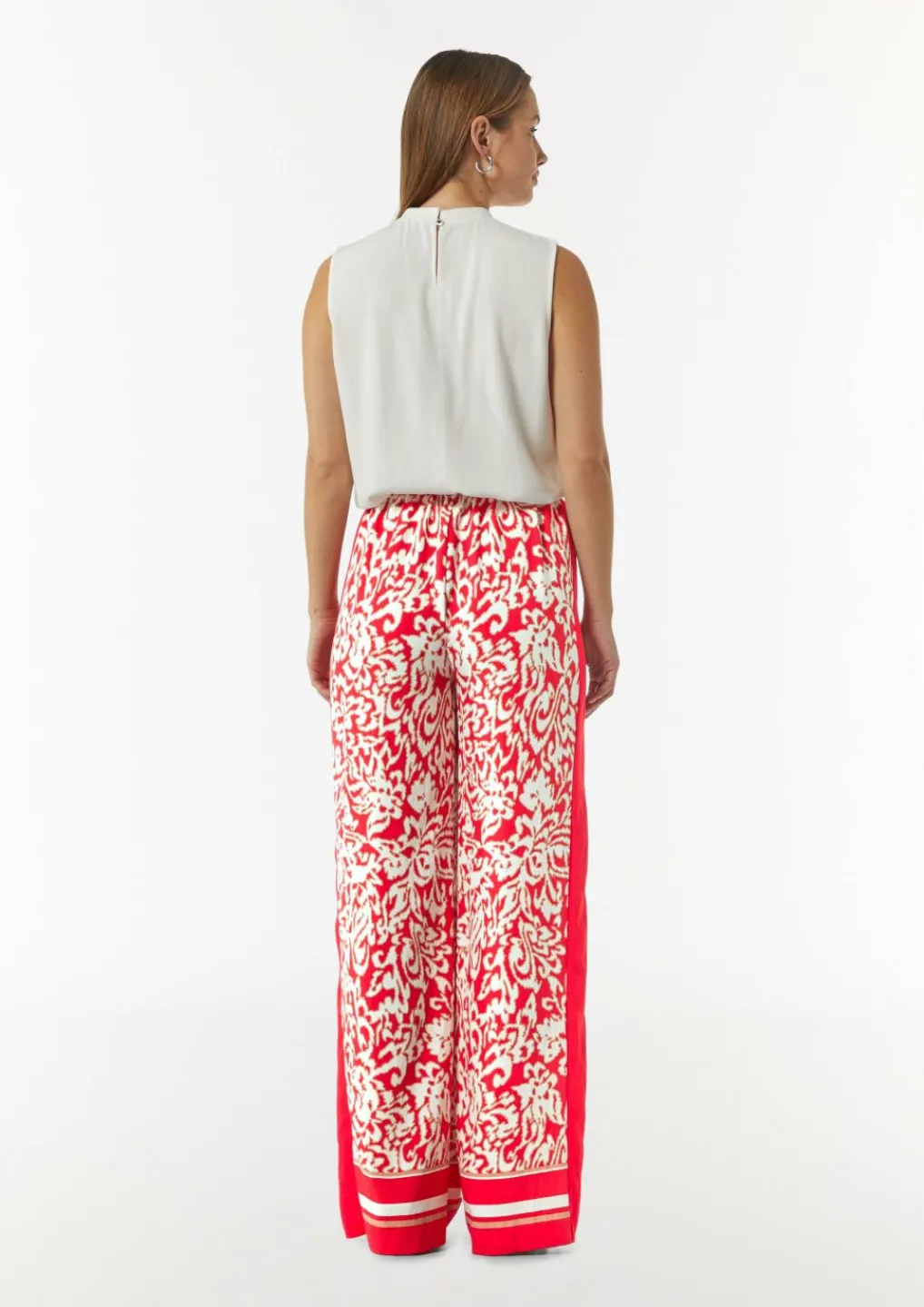 Hose mit All-over-Print-Comma Discount