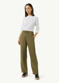 Hose mit weitem Bein und Paspeldetail-Comma Best