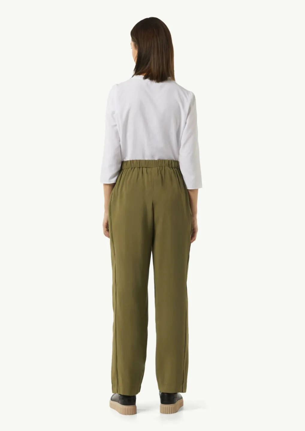 Hose mit weitem Bein und Paspeldetail-Comma Best