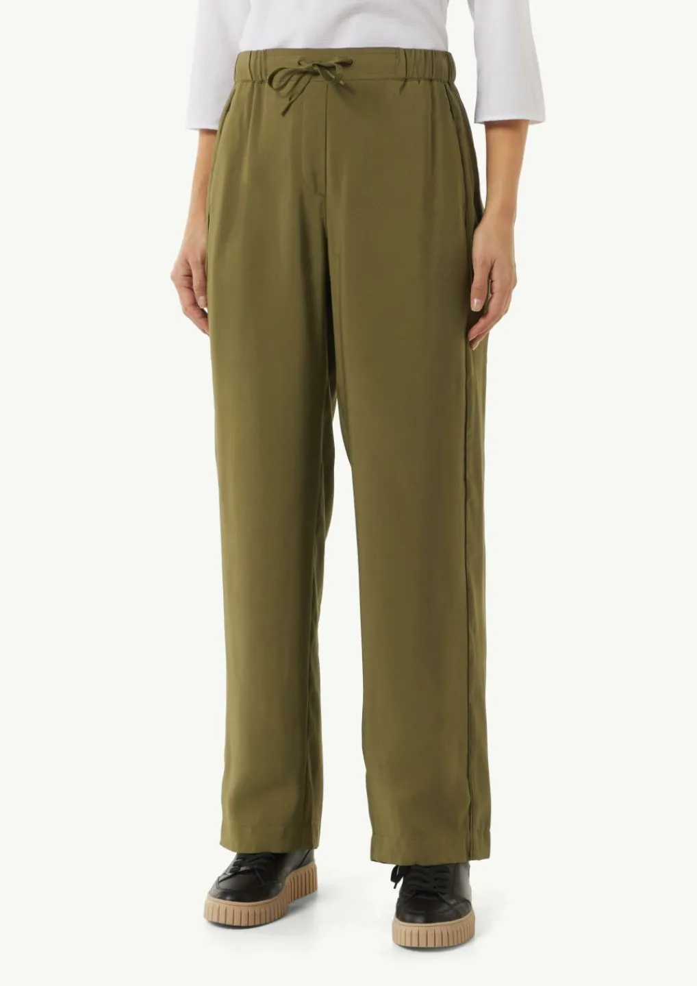 Hose mit weitem Bein und Paspeldetail-Comma Best