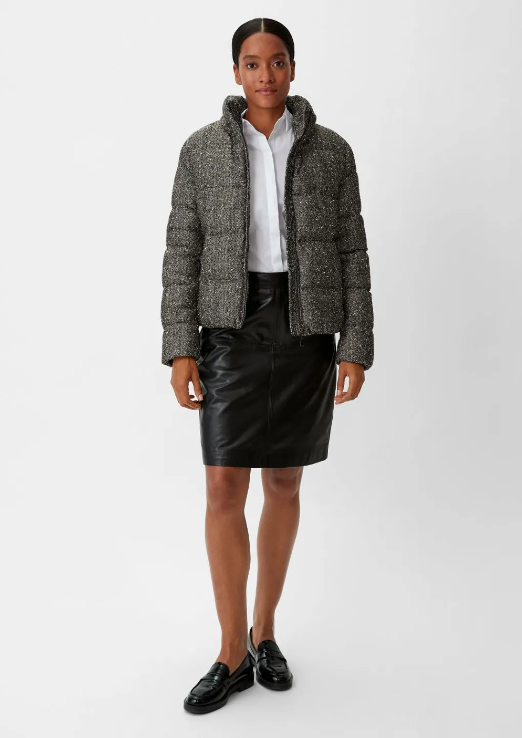 Jacke aus Bouclé mit Glitzergarn-Comma Online