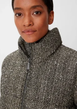 Jacke aus Bouclé mit Glitzergarn-Comma Online