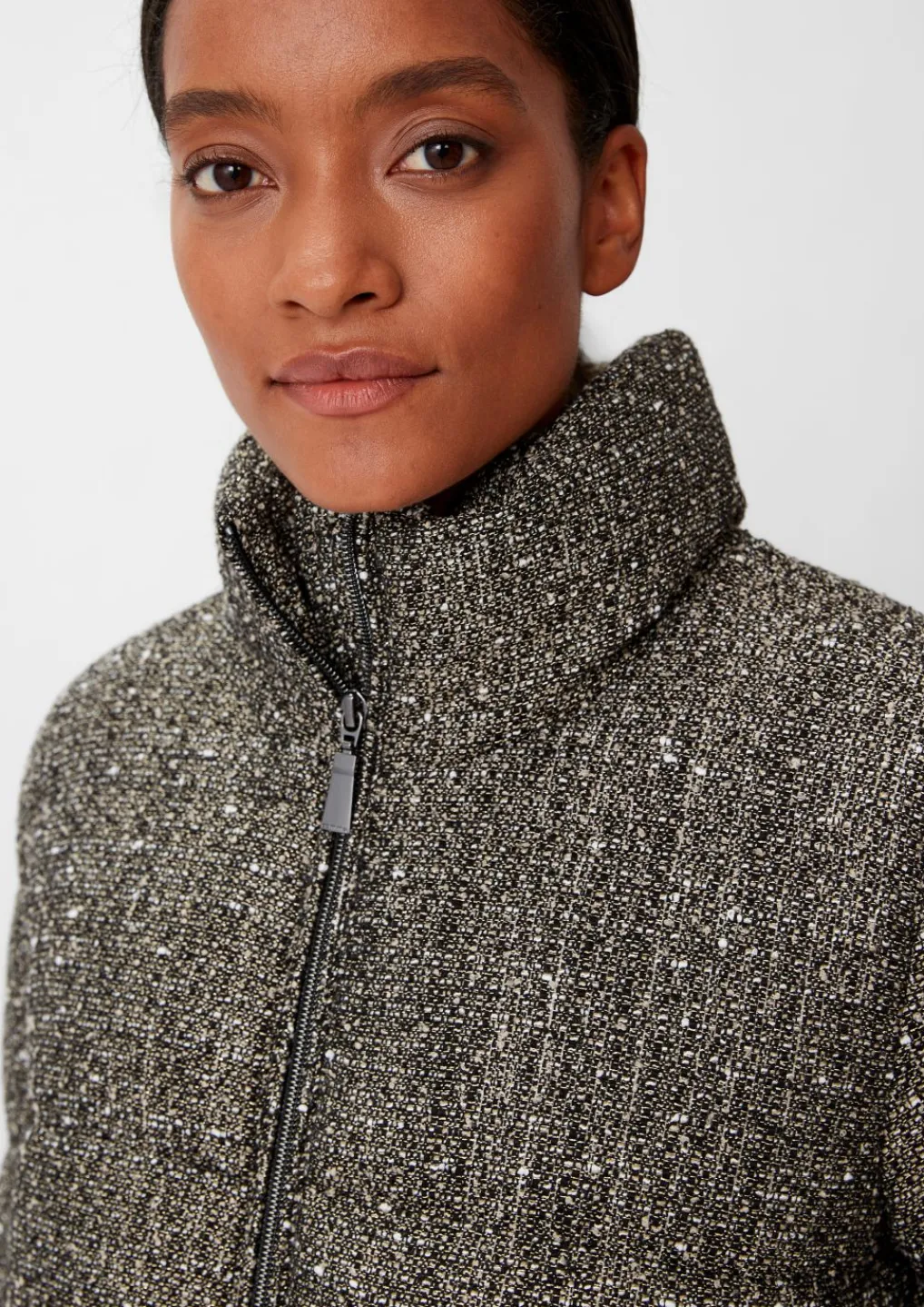 Jacke aus Bouclé mit Glitzergarn-Comma Online
