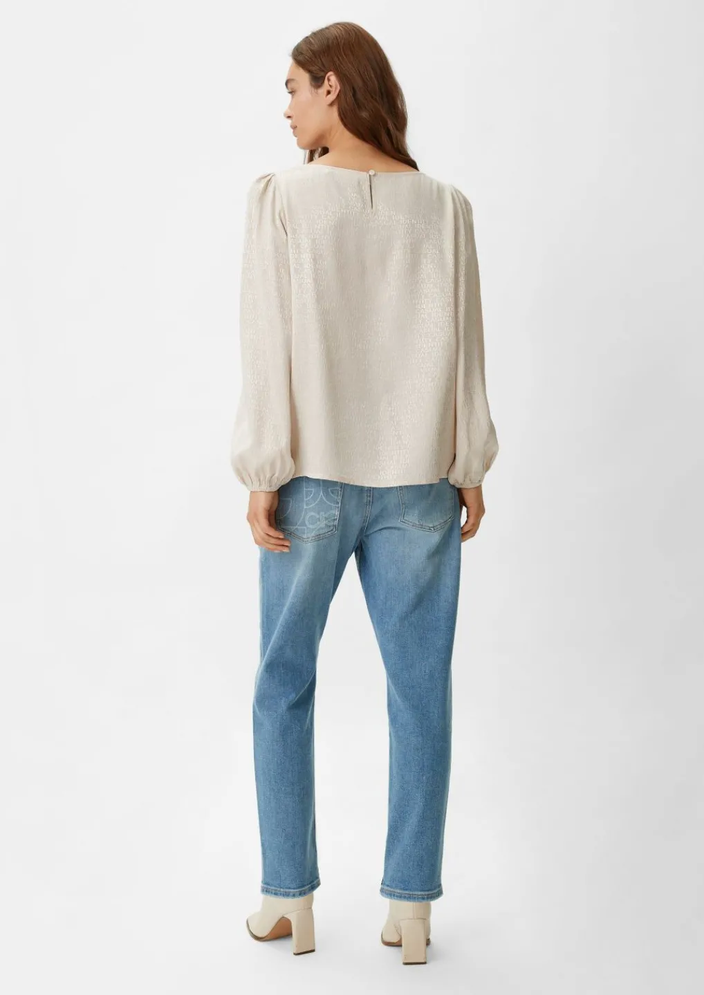 Jacquard-Bluse aus Viskose-Comma Online