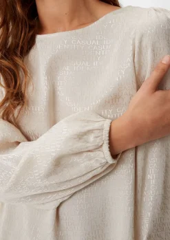 Jacquard-Bluse aus Viskose-Comma Online