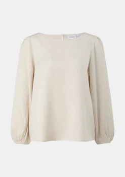 Jacquard-Bluse aus Viskose-Comma Online