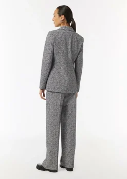 Jacquard-Hose mit Wide Leg-Comma New