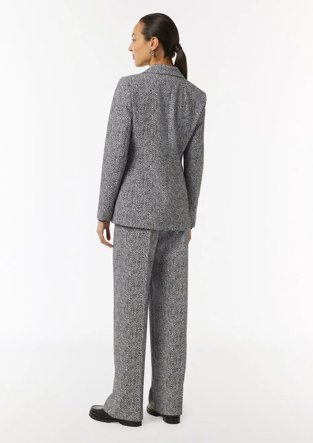 Jacquard-Hose mit Wide Leg-Comma New