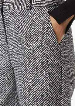 Jacquard-Hose mit Wide Leg-Comma New