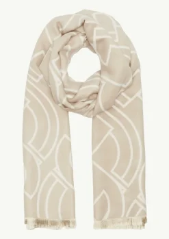 Jacquard-Schal mit Fransen-Comma Sale