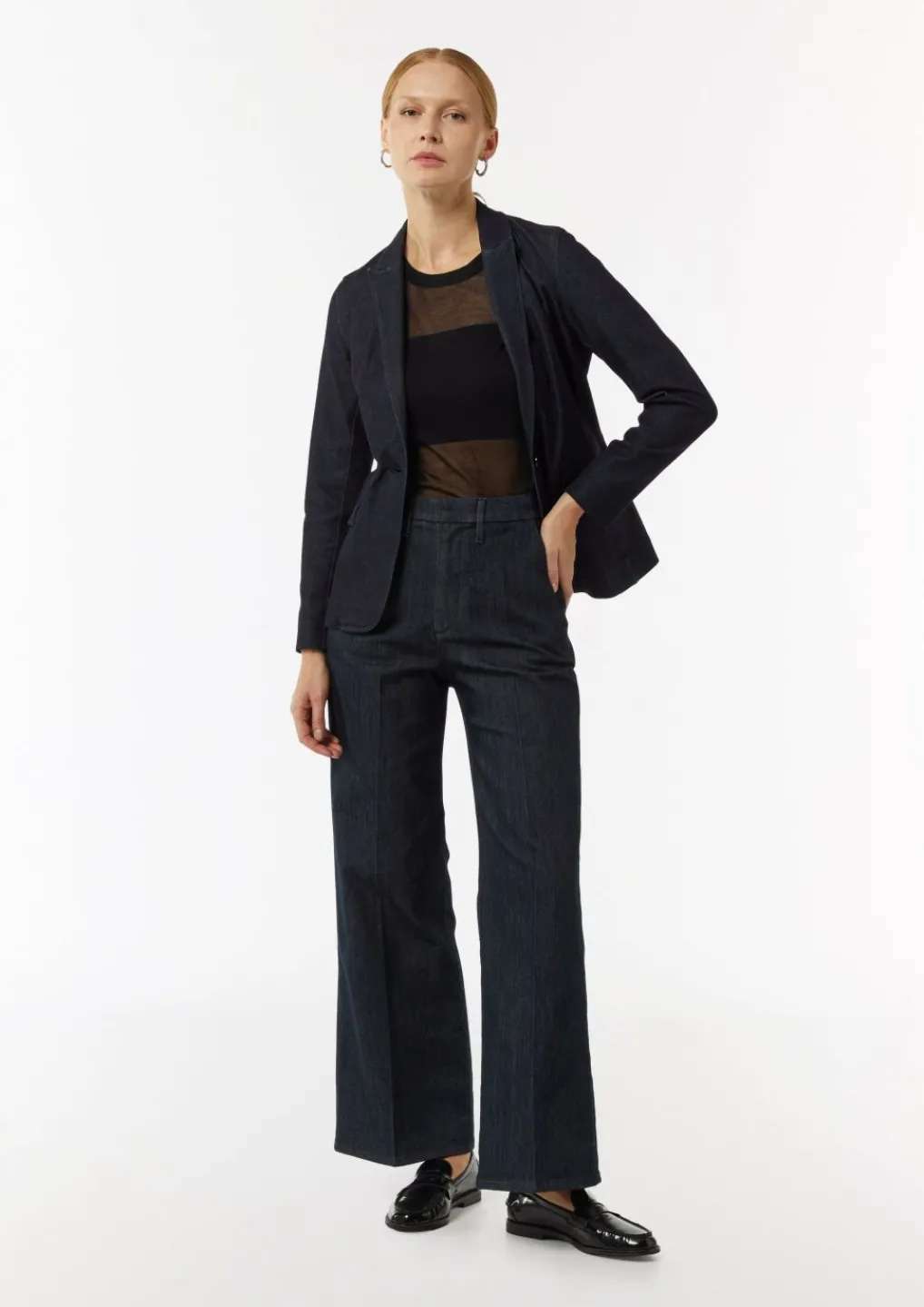 Jeansblazer mit Reverskragen-Comma Online