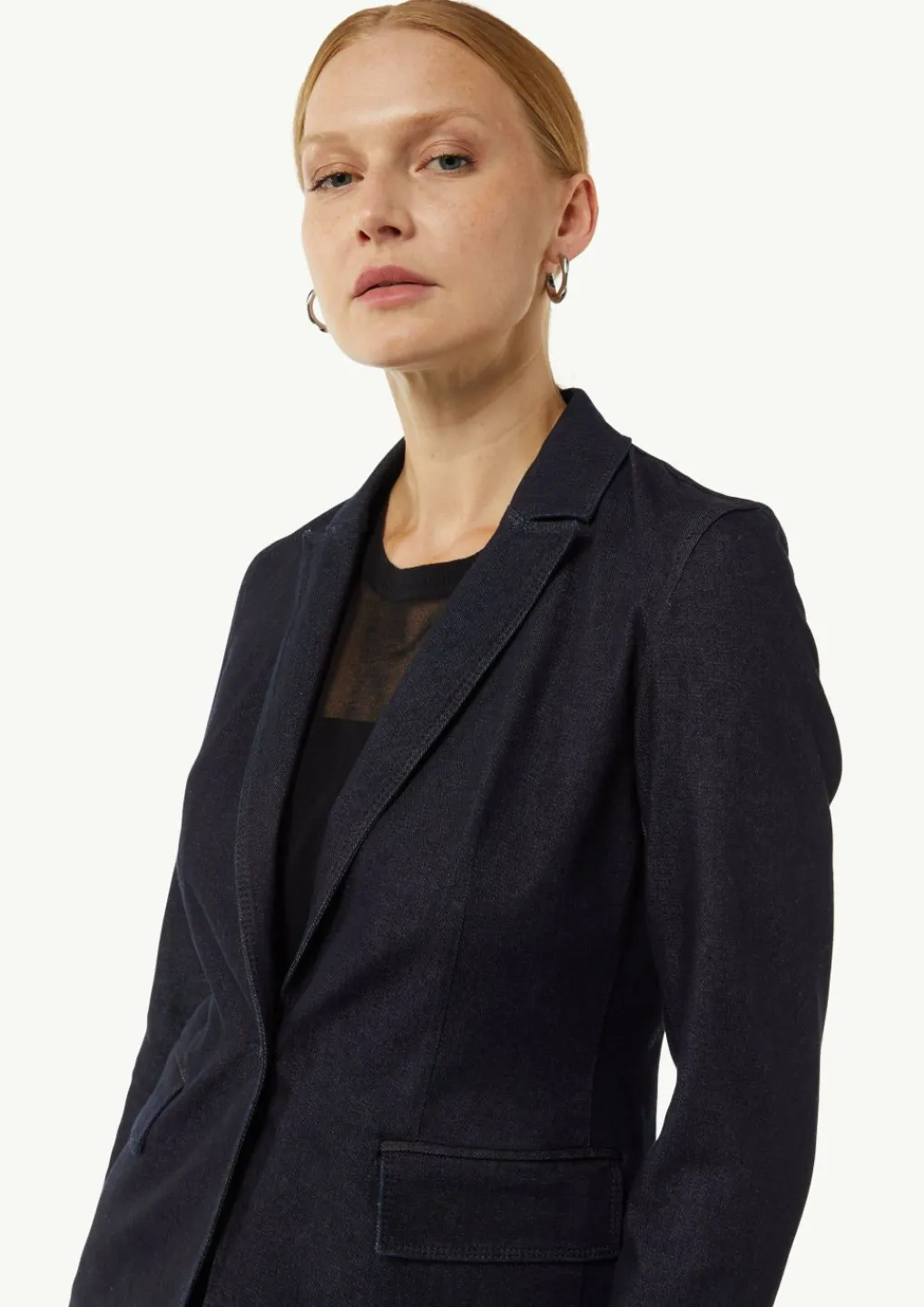 Jeansblazer mit Reverskragen-Comma Online