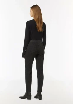 Jeans-Hose mit All-over-Print-Comma Online
