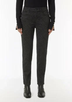 Jeans-Hose mit All-over-Print-Comma Online