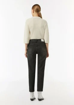 Jeans-Hose mit Lurex-Garn-Effekt-Comma Online
