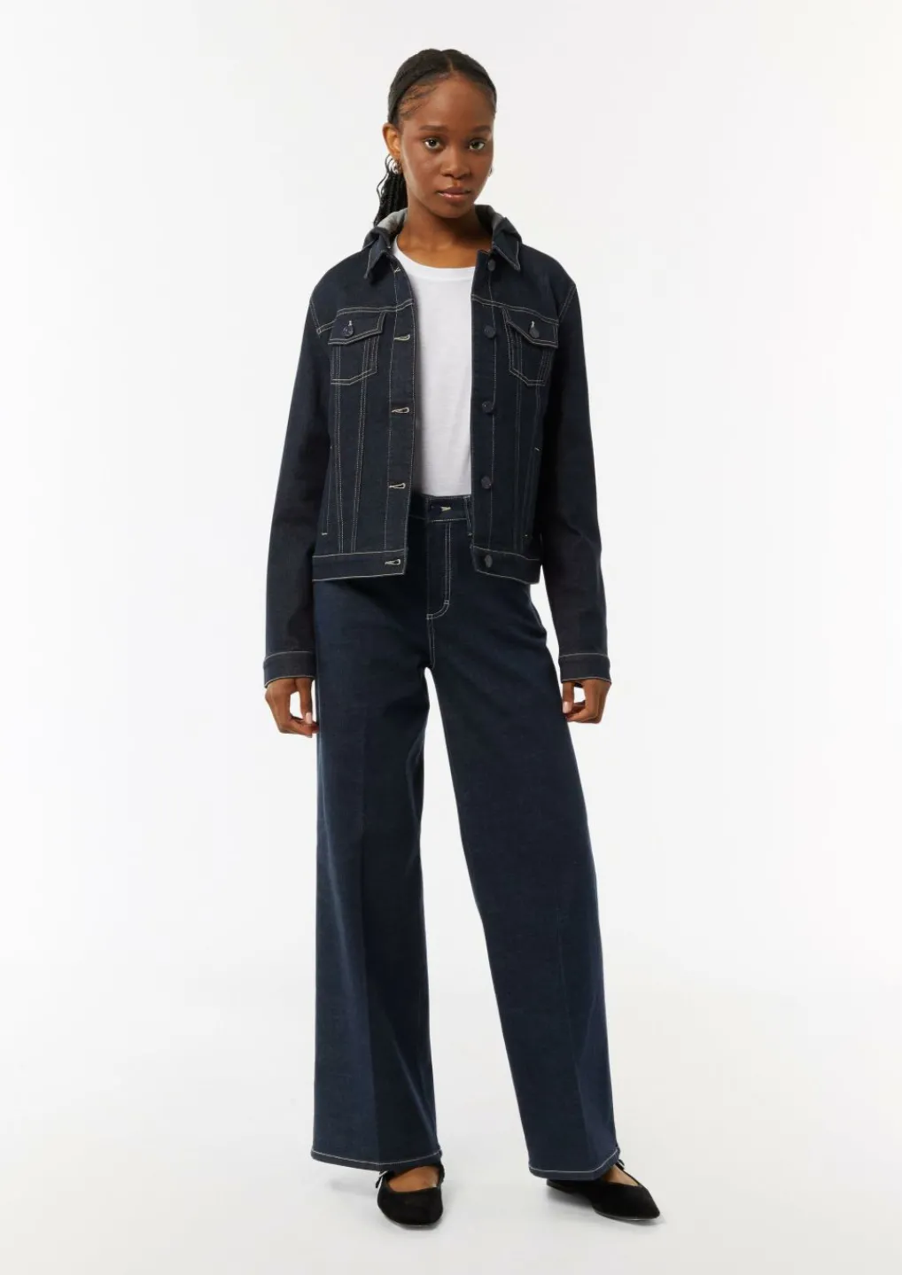 Jeans-Hose mit Wide Leg-Comma Sale