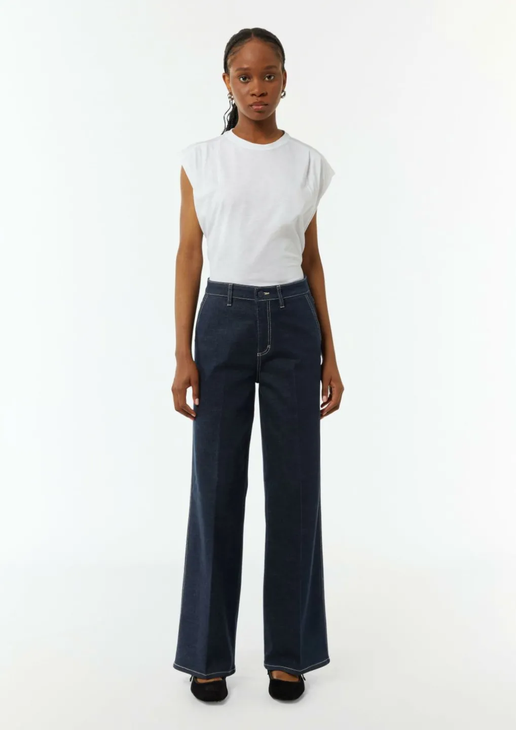 Jeans-Hose mit Wide Leg-Comma Sale