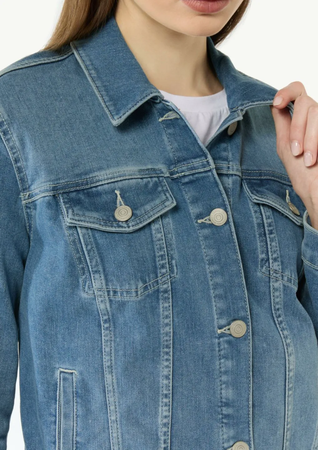 Jeansjacke aus Baumwollmix-Comma Outlet