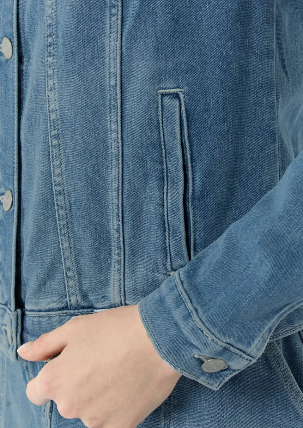 Jeansjacke aus Baumwollmix-Comma Outlet