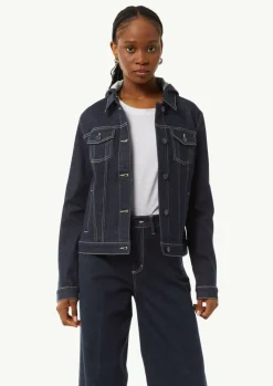 Jeansjacke mit abnehmbarer Kapuze-Comma Clearance