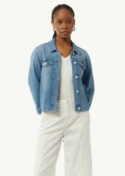 Jeansjacke mit 3/4-Ärmel-Comma Online