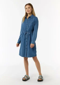 Jeanskleid mit Hemdkragen-Comma Online