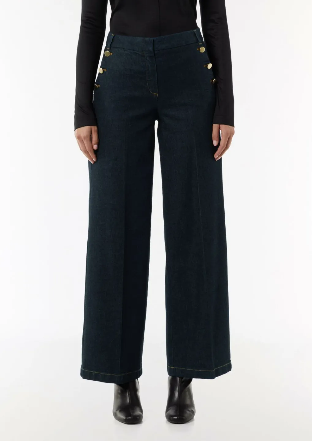 Jeans mit dunkler Waschung-Comma Hot