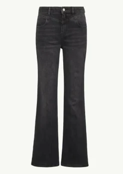 Jeans mit Flared Leg und Schmuck-Detail-Comma New