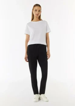 Jersey-Joggpants im Slim Fit mit Bügelfalte-Comma Hot