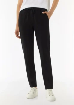 Jersey-Joggpants im Slim Fit mit Bügelfalte-Comma Hot