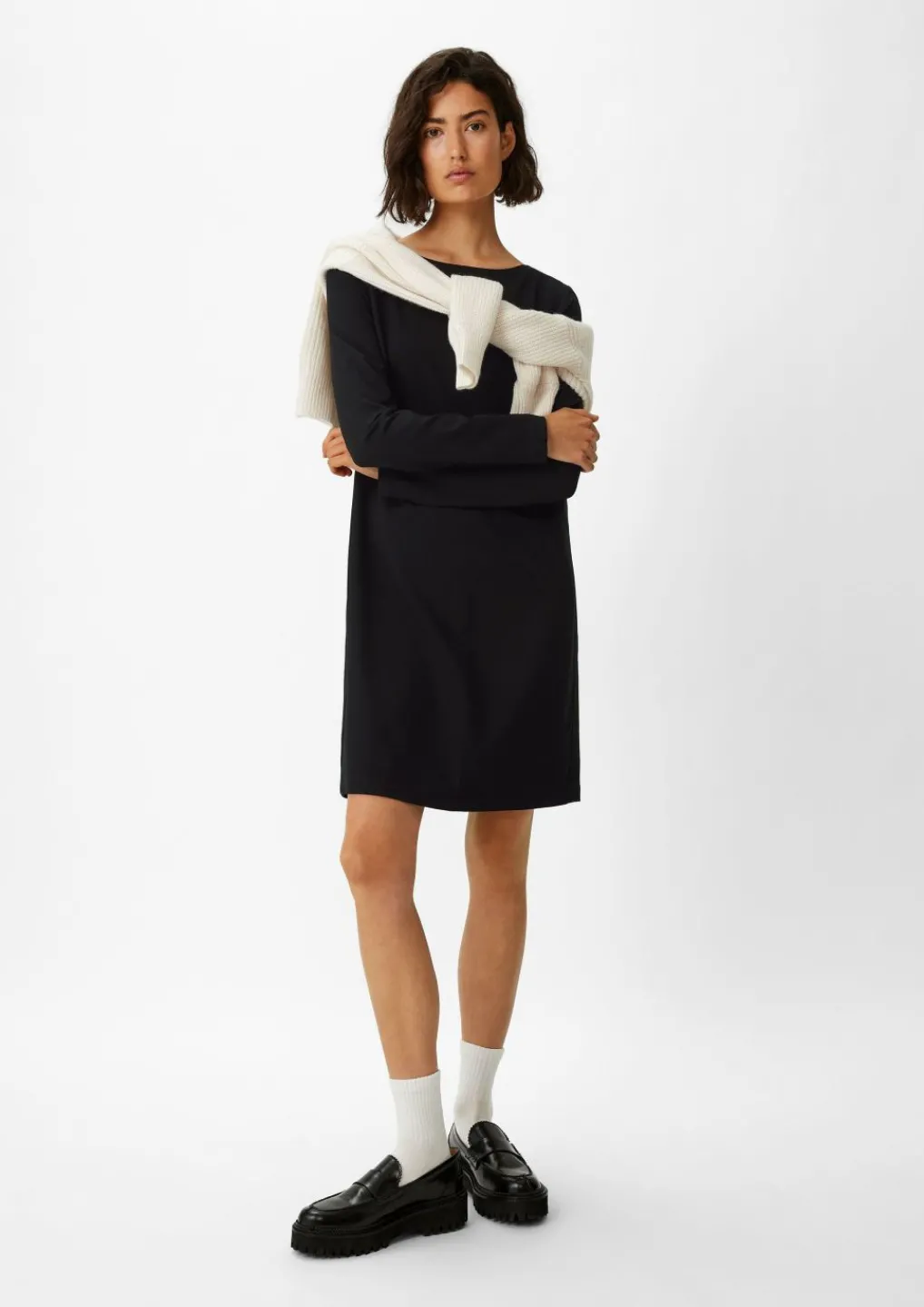 Jerseykleid mit Tape-Detail-Comma Outlet