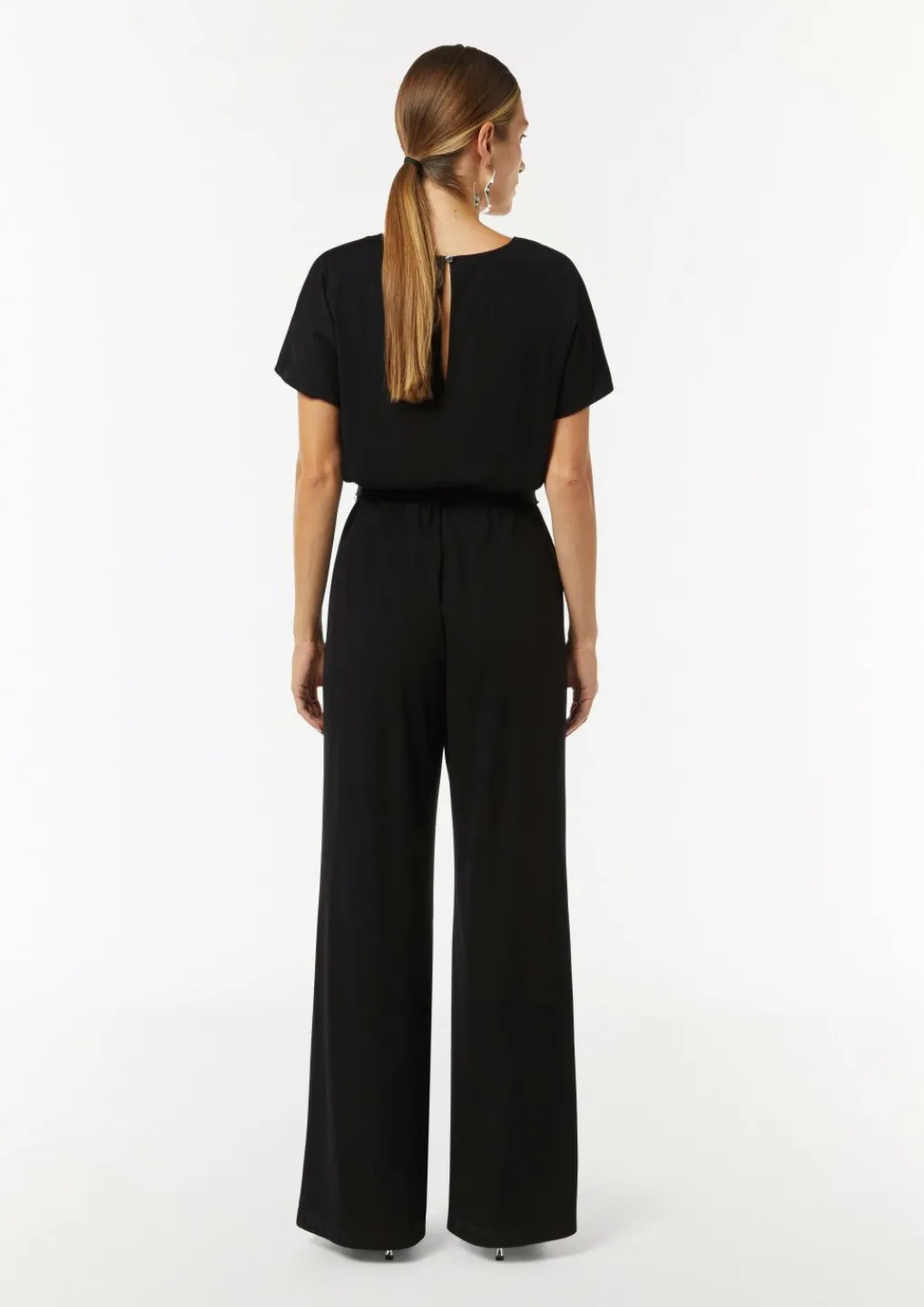 Jersey-Overall mit Taillengürtel im Loose Fit-Comma Best
