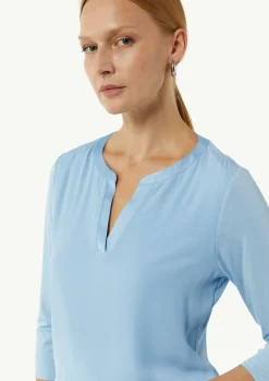 Jersey-Shirt im Farbricmix mit 3/4-Ärmeln-Comma Clearance