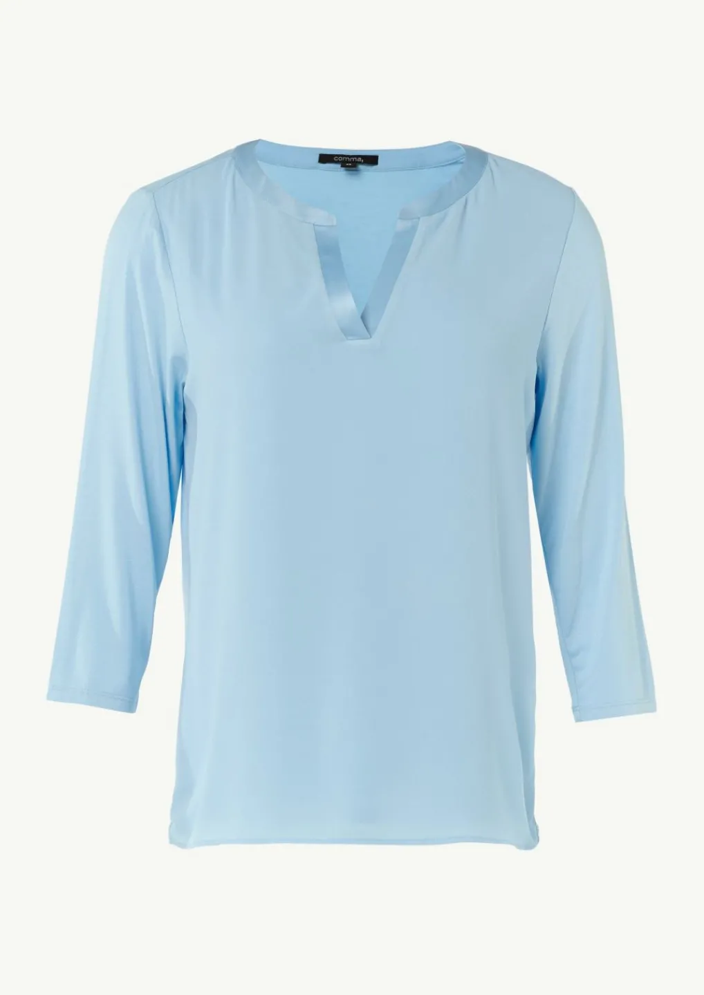 Jersey-Shirt im Farbricmix mit 3/4-Ärmeln-Comma Clearance