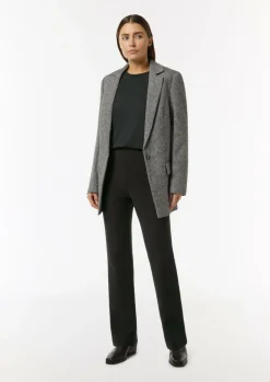 Jersey-Shirt mit Faltendetail und Glitzer-Effekt-Comma Sale