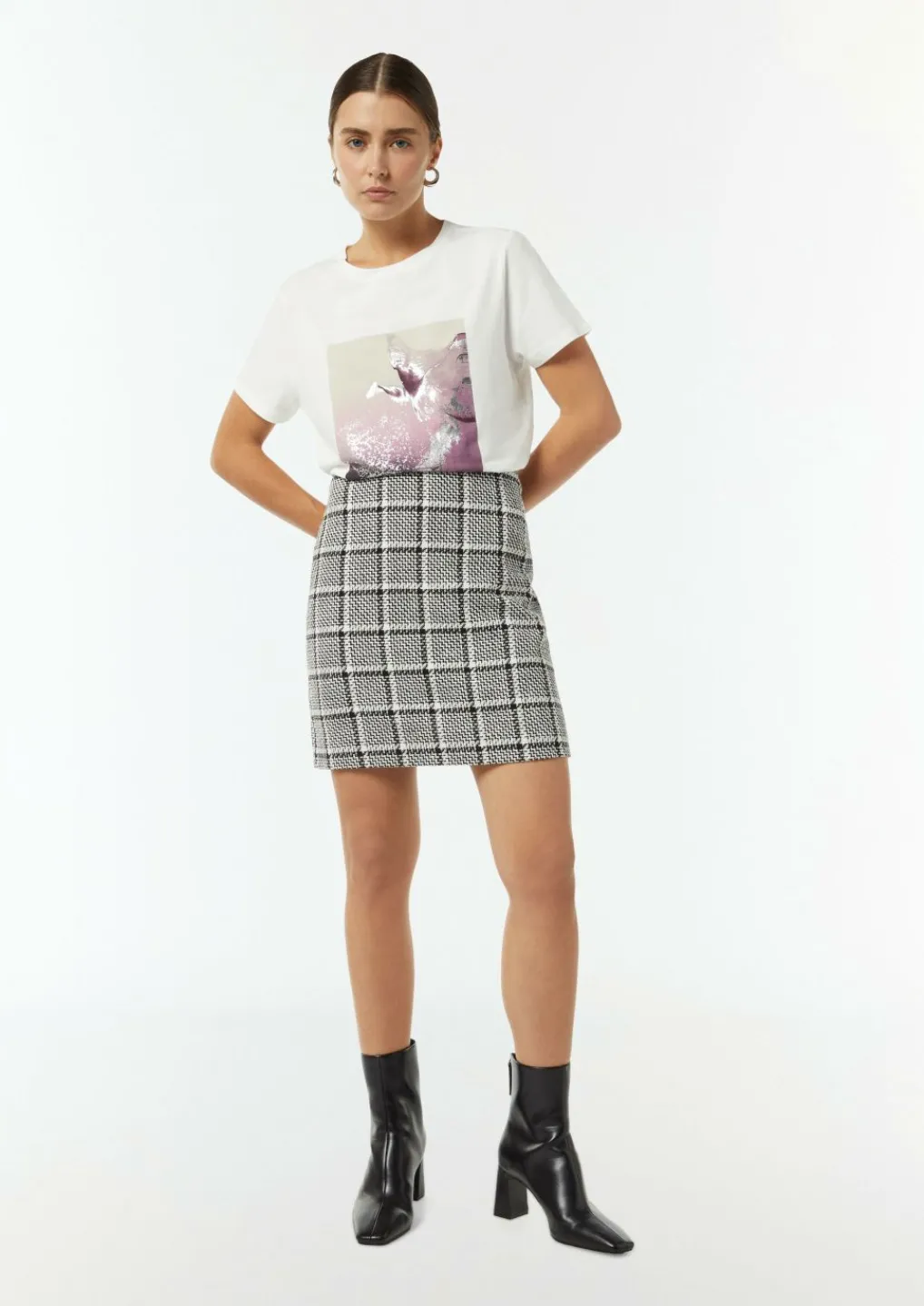 Jersey-Shirt mit Frontprint-Comma Best