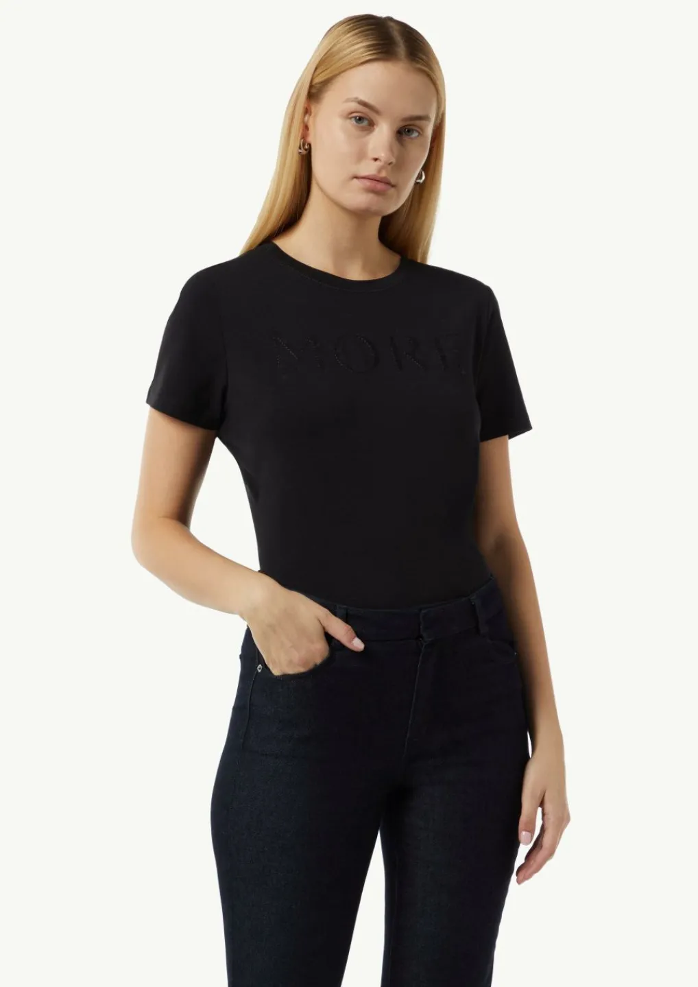Jersey-Shirt mit Frontprint-Comma Hot