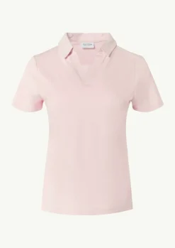 Jerseyshirt mit Polokragen-Comma Clearance