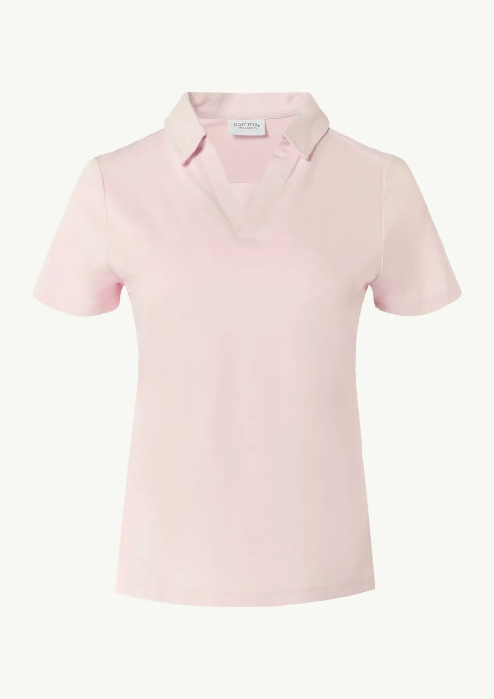 Jerseyshirt mit Polokragen-Comma Clearance