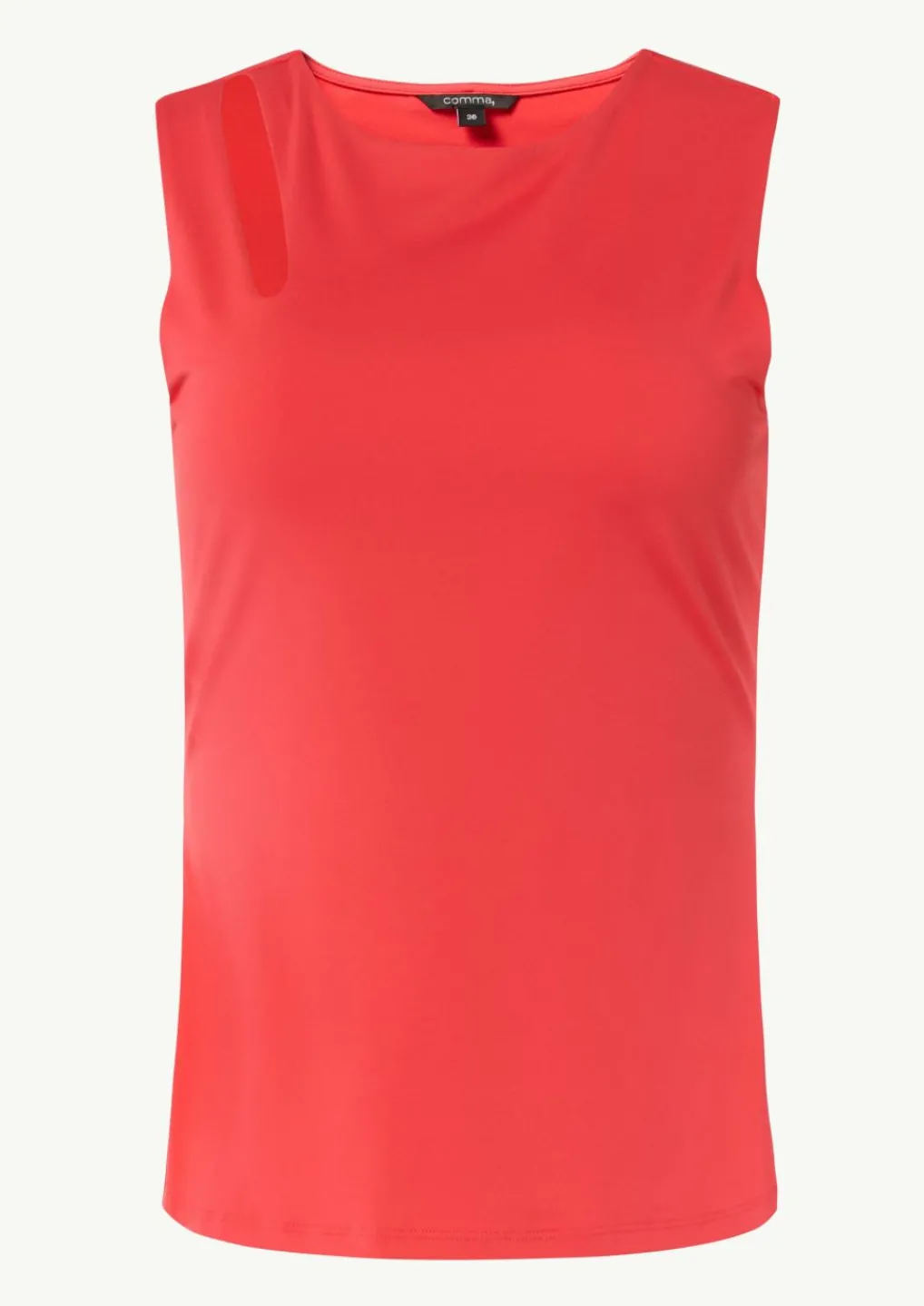 Jersey-Top mit Cut-Out an der Schulterpartie-Comma Online