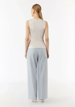Jersey-Top mit Cut-Out an der Schulterpartie-Comma Fashion