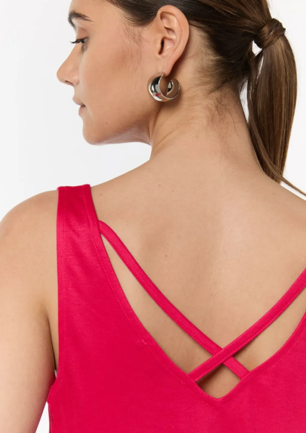 Jerseytop mit V-Ausschnitt-Comma Clearance